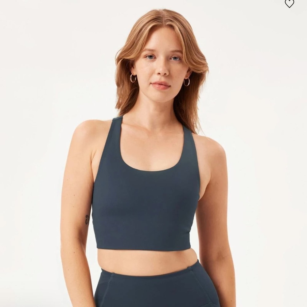 Girlfriend Collective Midnight Paloma Racer Back Bra